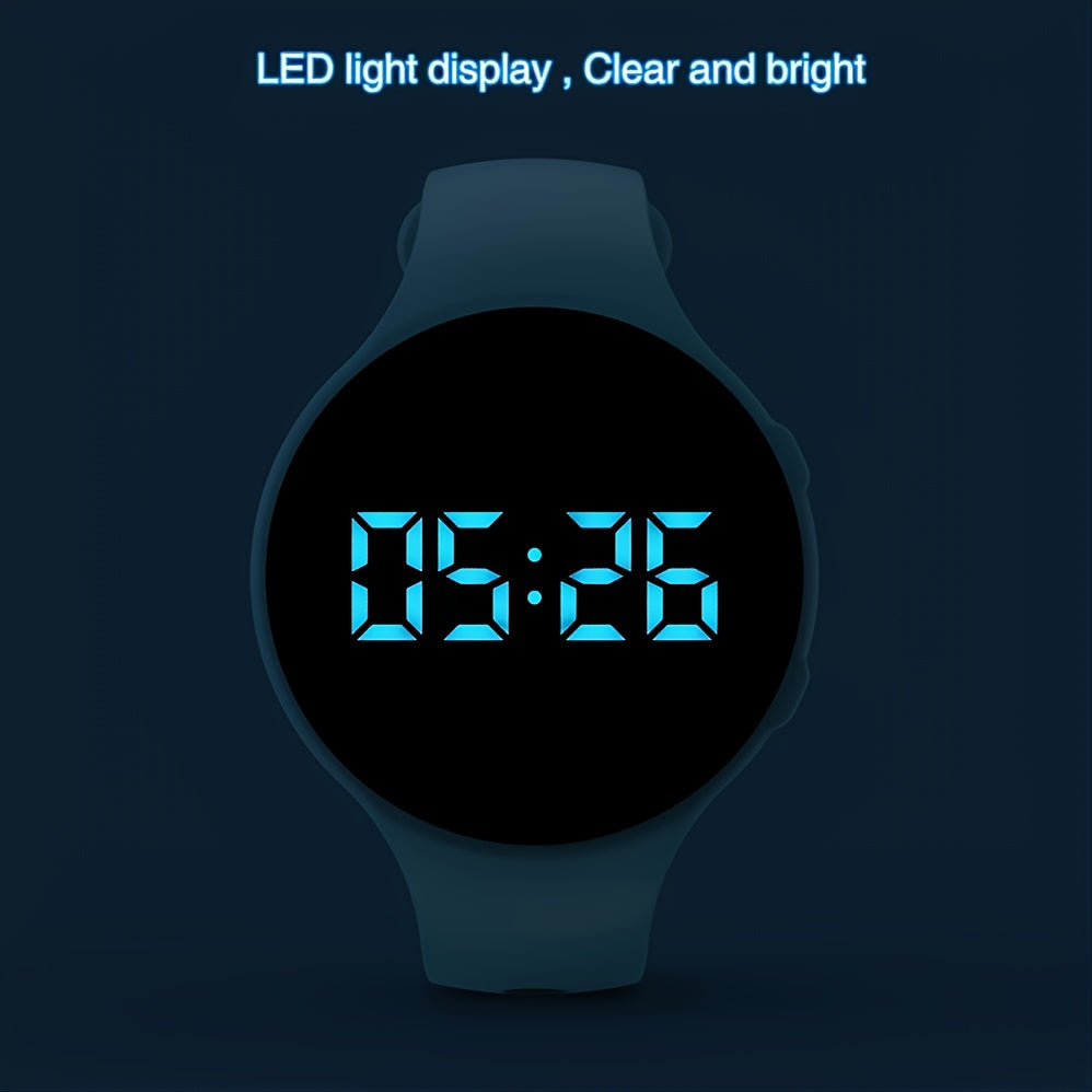Kids Digital Pedometer Watch LED Fitness Tracker Alarm Stopwatch