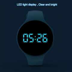 Kids Digital Pedometer Watch LED Fitness Tracker Alarm Stopwatch