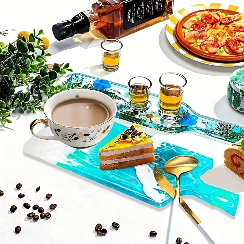 Large Epoxy Silicone Tray Mold with Handles - DIY Resin Casting Mould