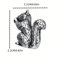 Squirrel Collar Buckle Pin Animal Suit Shirt Decoration