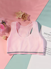 Girls No Steel Ring Bra Breathable Soft Underwear Teens 8-12 Years