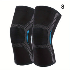 2pcs Knitted Running Knee Pads Leg Warmers Elastic Support