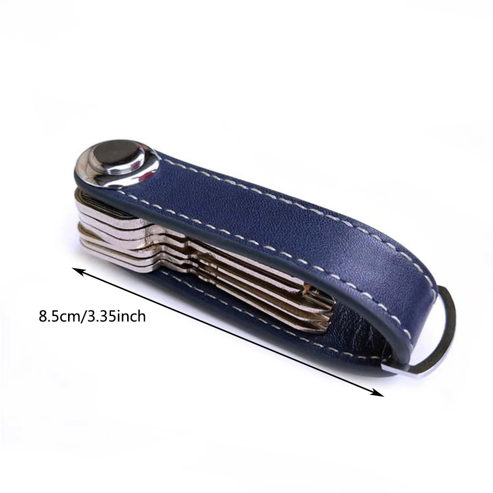 Car Smart Leather Keychain Pouch Bag Case Wallet Holder Chain Key Wallet