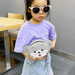 Adorable Cartoon Animal PU Crossbody Bag for Girls, Shopping XIN-Shipping