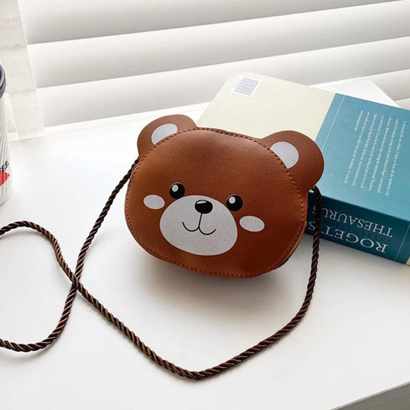 Adorable Cartoon Animal PU Crossbody Bag for Girls, Shopping XIN-Shipping