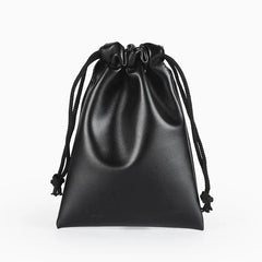 High PU Leather Headphone Drawstring Bag Soft Pouch
