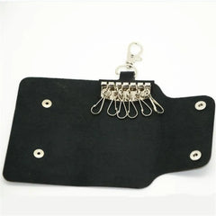 Portable Leather Keychain Holder Car Key Bag Case Unisex Wallet