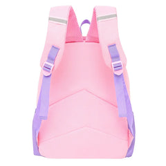 Pink Purple Cartoon Backpack for Girls
