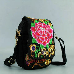 Ethnic Embroidery Shoulder Messenger Bag Women Small Purse
