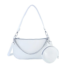 2 Pc/Set Crossbody Bags Purses and Handbags For Women with Chain Shoulder