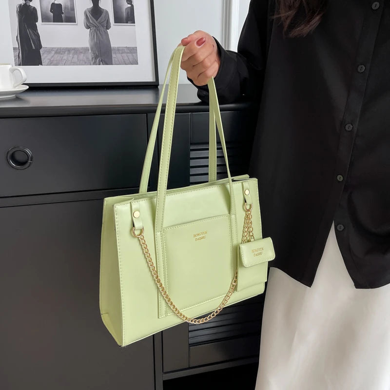 Women's Large Capacity Tote Bag Shoulder Bag Top Handle Briefcase