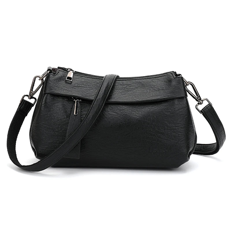 Leather Shoulder Bag for Women High Purses Crossbody Bags