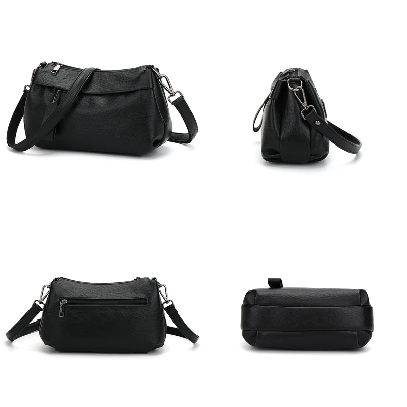 Leather Shoulder Bag for Women High Purses Crossbody Bags