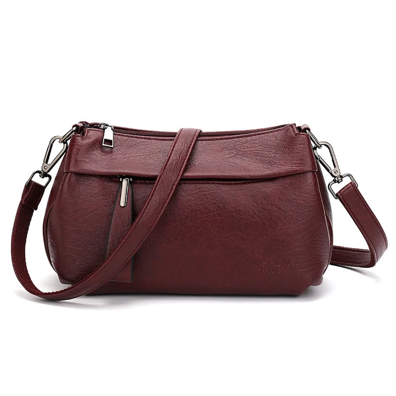 Leather Shoulder Bag for Women High Purses Crossbody Bags