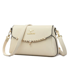 Sequined Split Leather Crossbody Bag for Women Small Handbag Shoulder Bag