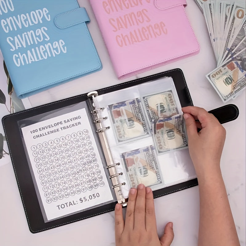 100 Envelope Saving Challenge Binder Book