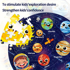 Educational Glow in Dark Solar System Puzzle for Kids Ages 5-8