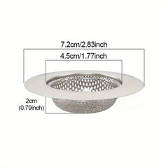 Stainless Steel Mesh Sink Filter Basket - Hair Catcher and Kitchen Sink Strainer