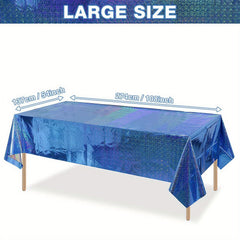 Iridescence Plastic Tablecloths 137 16cmx274 Laser Table Covers Holographic Foil