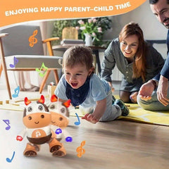 Kids Electronic Music Toy Cow with LED Lights Educational Learning Ideal