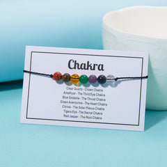 Healing Crystal Bracelet Natural Stone Beaded Bracelets Reduce Anxiety & Stress