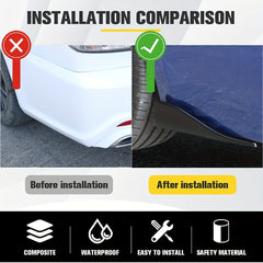 Car Rear Bumper Lip Trim Protector Side Skirt Cover Corner Bumper Guards