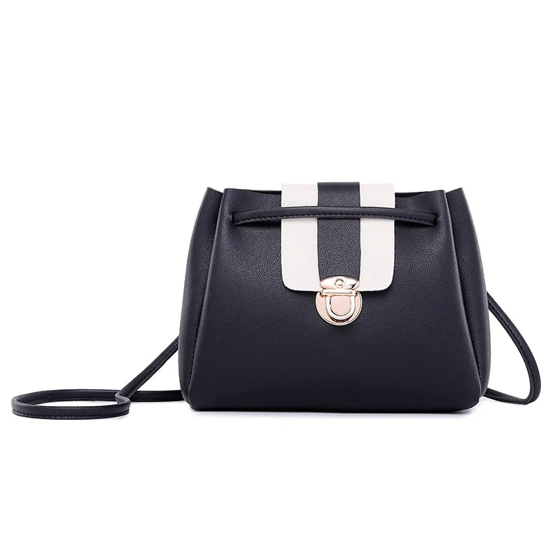 2008 Women's Retro Single Shoulder Slant Bag with Coloured Cover Lock
