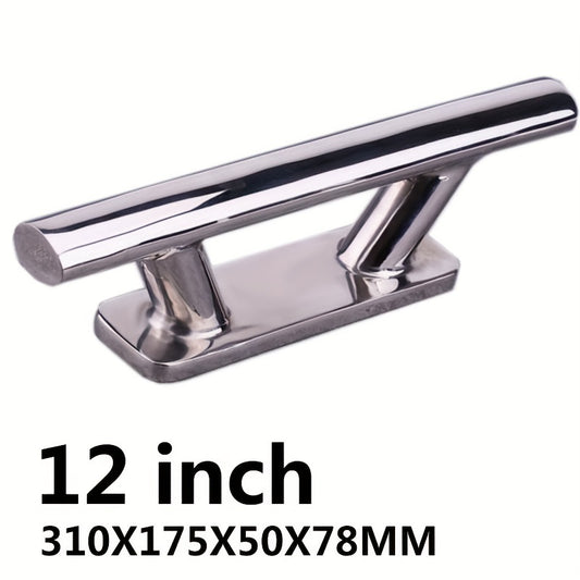 Polarlander 12inch Stainless Steel Mooring Cleat for Marine Boat Yacht Bollard