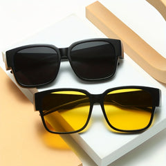 Myopia Glasses Cover Mirror Women's Polarized UV Sunglasses