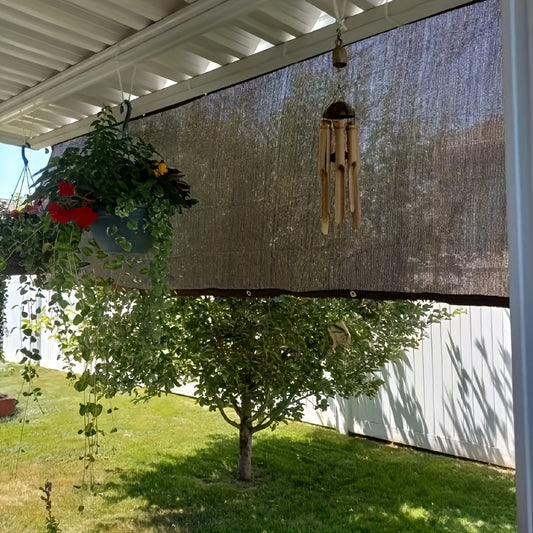 Privacy Decor Fence Sunscreen Fabric with Grommets for Balcony Courtyard