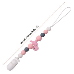 Dino Pacifier Chain Clip - Keep Baby's Pacifier Secure