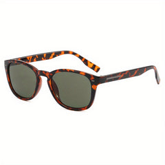 Square Sunglasses Retro Rivet Decor Anti Glare UV400