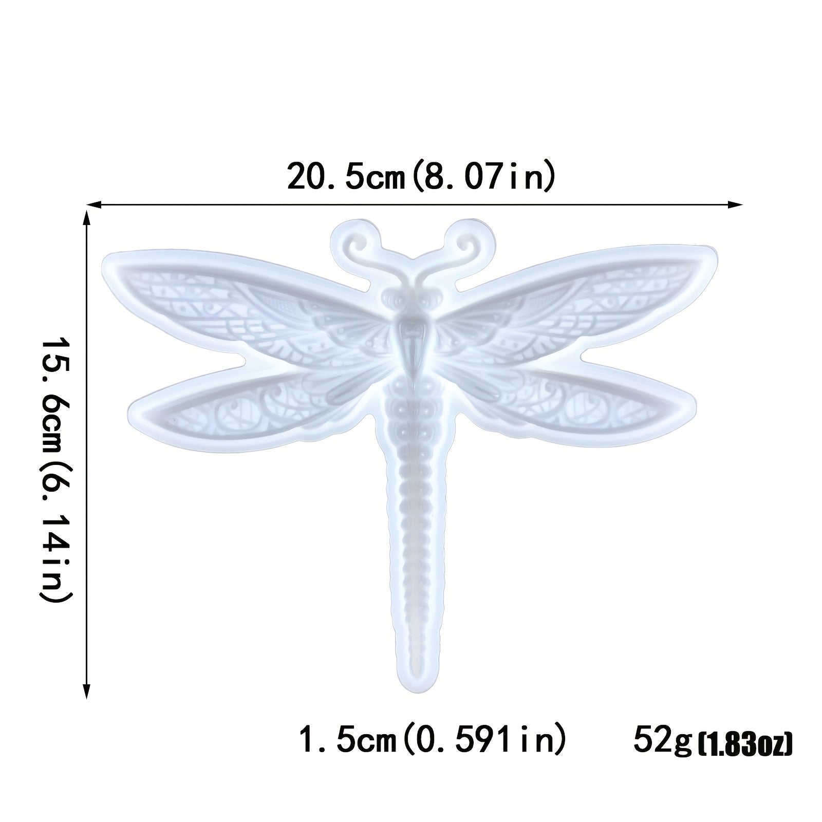 3D Dragonfly Silicone Mold for Chocolate Baking DIY Resin Casting