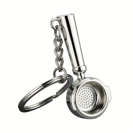 Coffee Portafilter Keychain Pendant for Bag Purse or Car Key