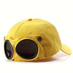 Aviator Glasses Baseball Cap Vintage Solid Hip Hop Dad Hat Adjustable Sun Hats