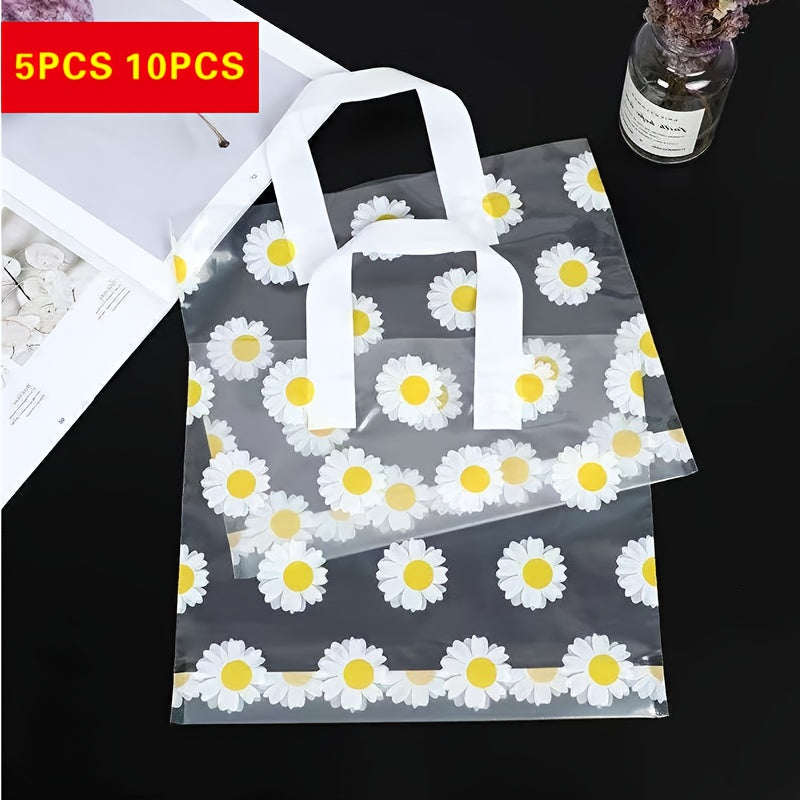 10pcs Small Daisy Christmas Gift Bag Portable Packaging Commercial Holiday