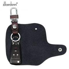 Plaid Car Styling Zuoerdanni Key Bag Chain Case Car Holder (golden)