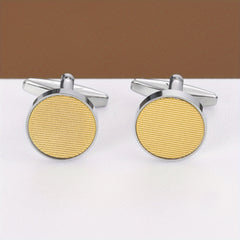 Round Cufflinks Business Shirt Buttons For Men
