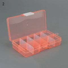 Plastic Beads Storage Multicolor 10 Slots Jewelry Packaging Boxes