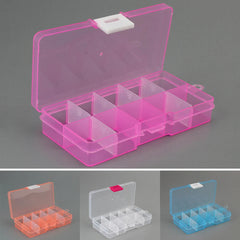 Plastic Beads Storage Multicolor 10 Slots Jewelry Packaging Boxes