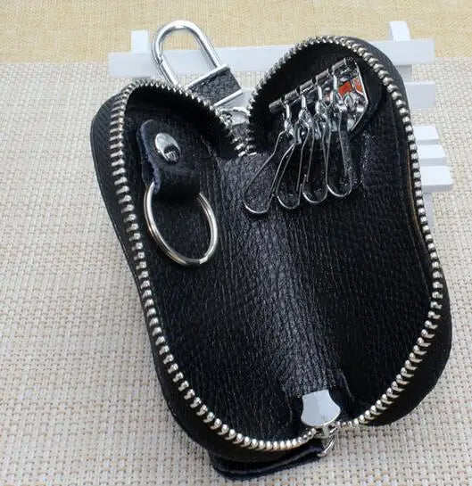 Colorful Leather Key Case Wallet