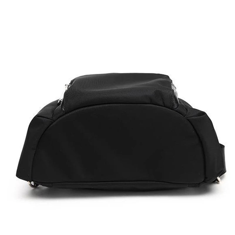 Waterproof Nylon Women Backpack Shoulder Back Bag Preppy Style