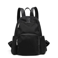 Waterproof Nylon Women Backpack Shoulder Back Bag Preppy Style