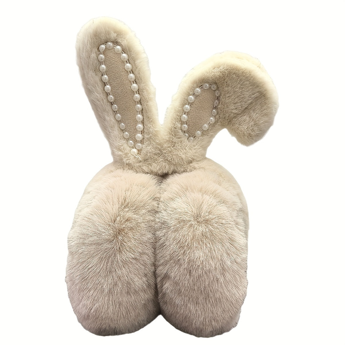 Winter Bunny Ear Warmers Foldable Earmuffs Hand Wash Ladies Accessorie