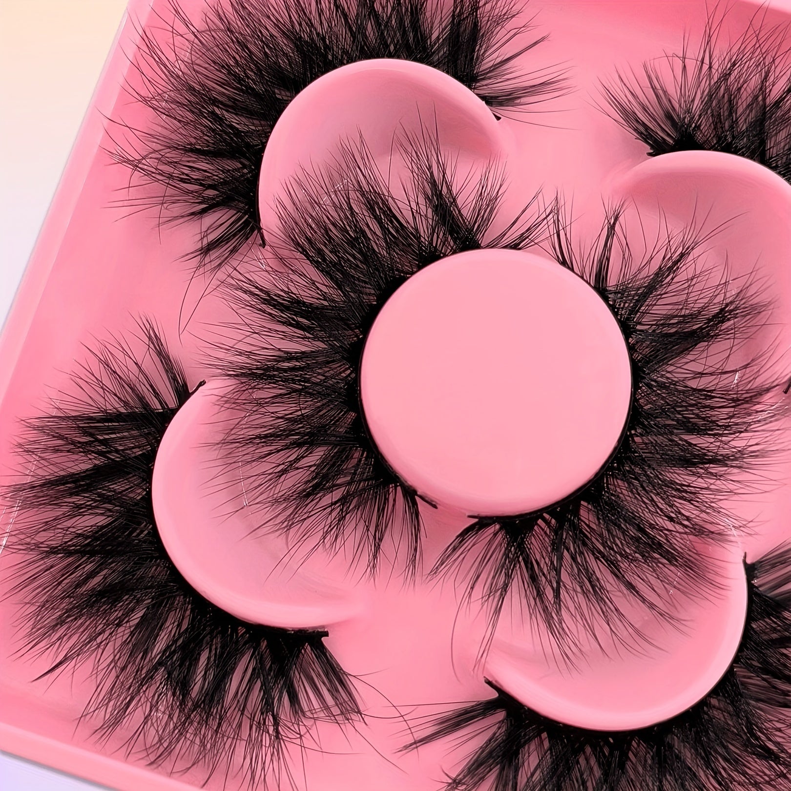 5 Pairs Fluffy D Curl Faux Mink False Eyelashes Extension