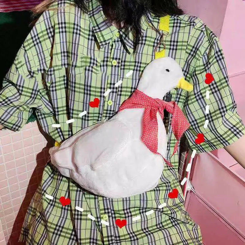 Duck Plush Purse Crossbody Bag for Girls
