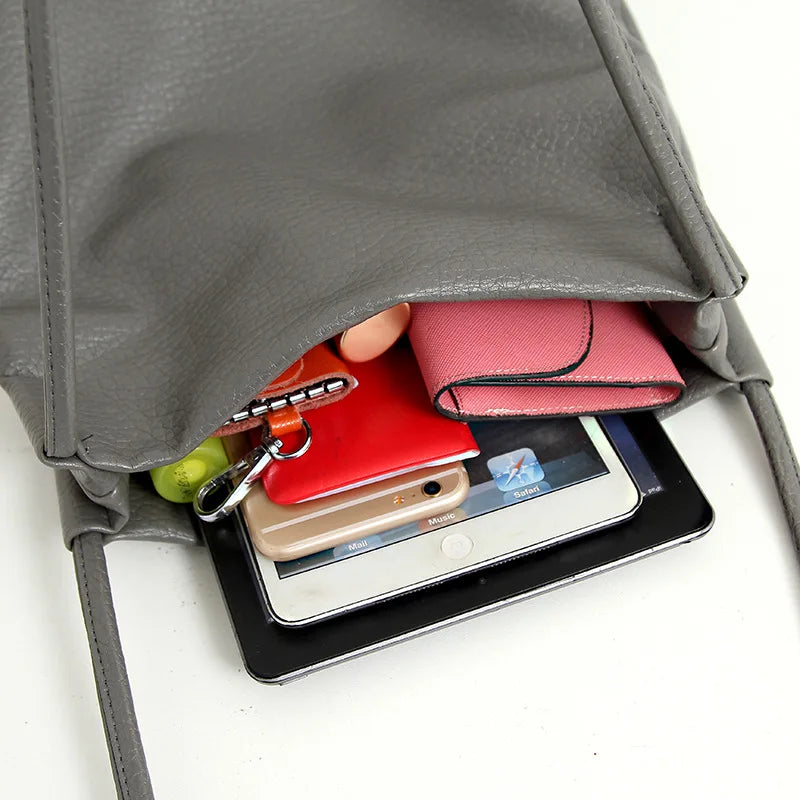 Women Leather Handbags Bucket Shoulder Bags Ladies Crossbody Bags Large Capacity