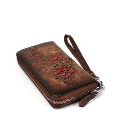 Embossed Ladies Wallet Long Multi-card Purse Clutch Bag