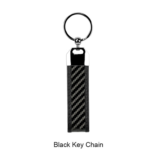 Real Carbon Fiber Key Chain with High Key Ring