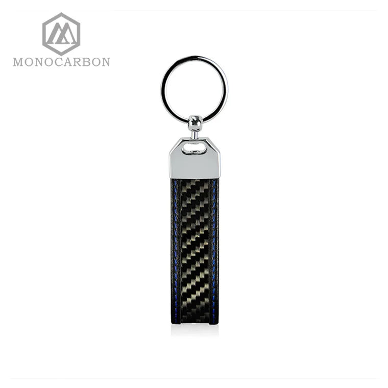 Real Carbon Fiber Key Chain with High Key Ring